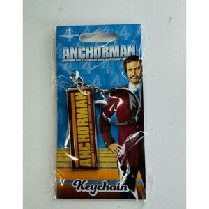HTF Anchorman The Legend of Ron Burgundy Keychain Underground Toys 2013